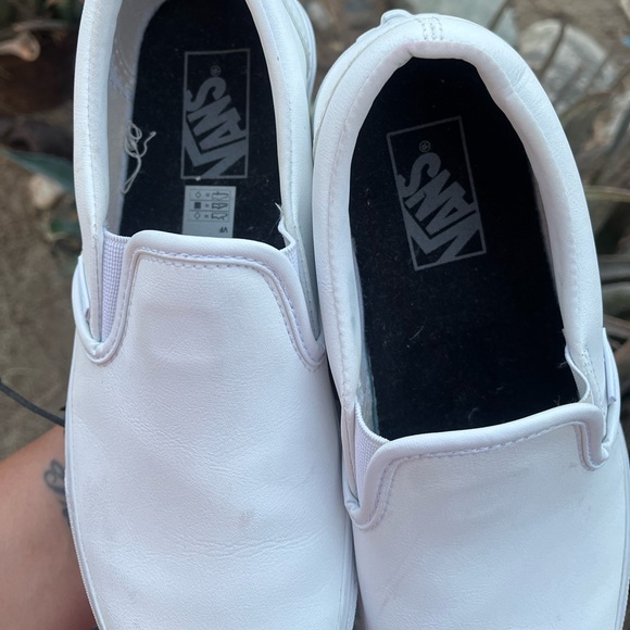 VANS | Classic Slip-On Tumble Leather Shoes 8.5 - Picture 4 of 6